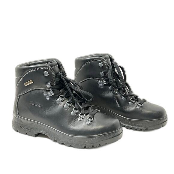 LL Bean Cresta Womens Brown Leather Gore-tex Vibram Sole Hiking Trail Boots 8.5 - Picture 9 of 9